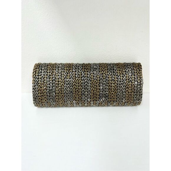 Deepa Gurnani Grommet Clutch Metallic - Picture 3 of 8